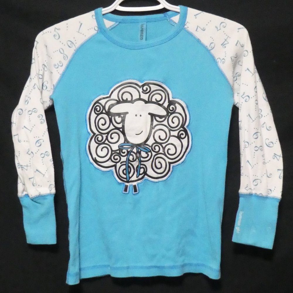 LA SENZA GIRL SLEEP | large | 100% Cotton | Count Sheep Theme Pajama Shirt